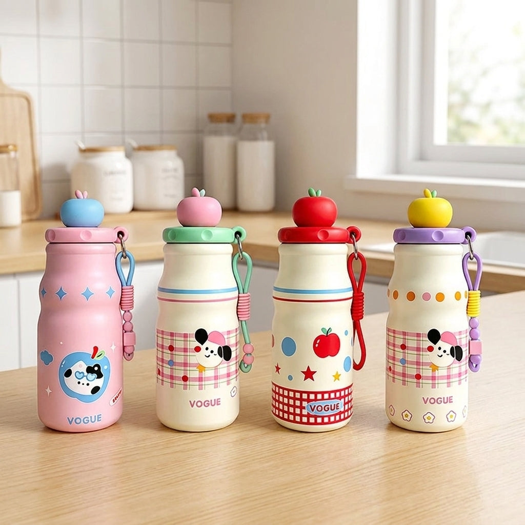 Fun Cartoon Water Bottle – Stylish Design, Long-Lasting Temperature