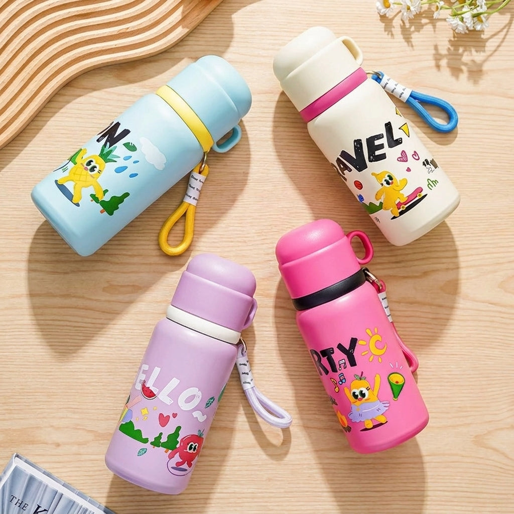 Cartoon Thermal Cup with Leakproof Design – Cute & Practical
